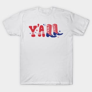 Western America 4th Of July Gift T-Shirt